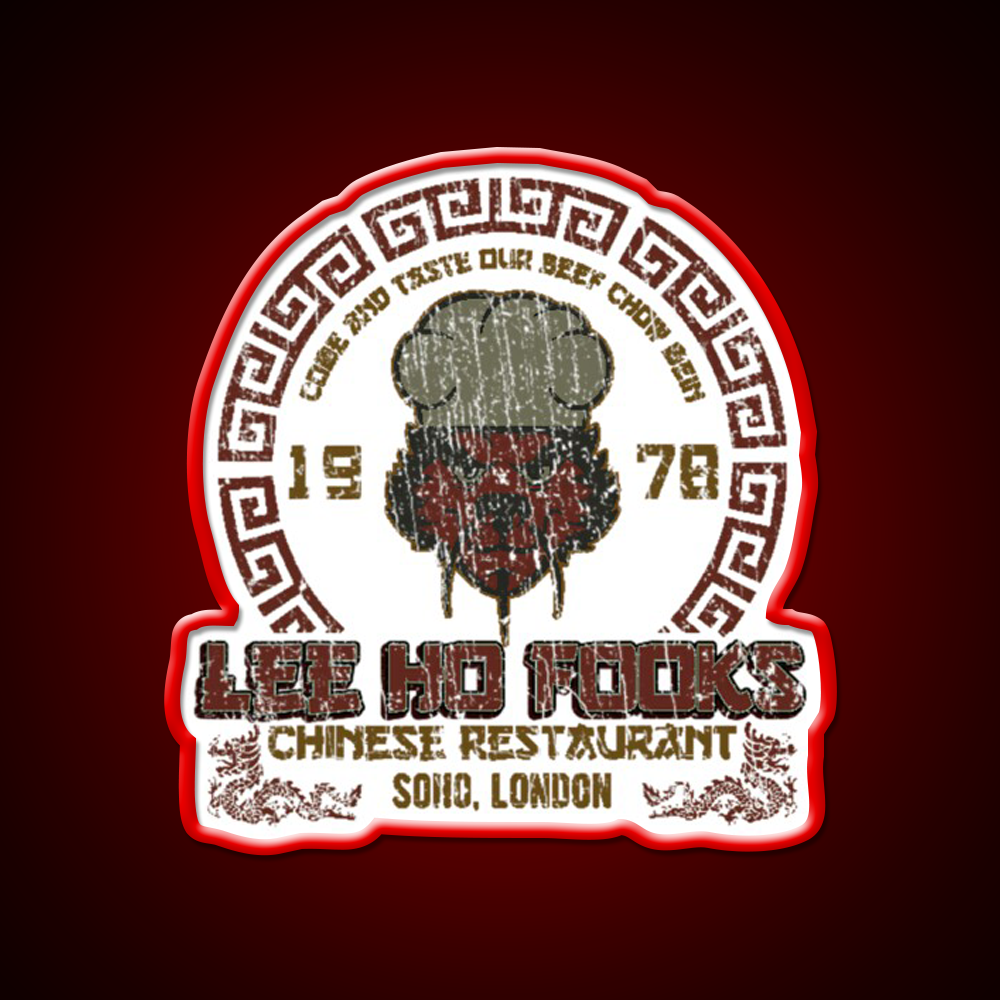 90S China Food Asian Cultural Led Neon Sign Rgb Color