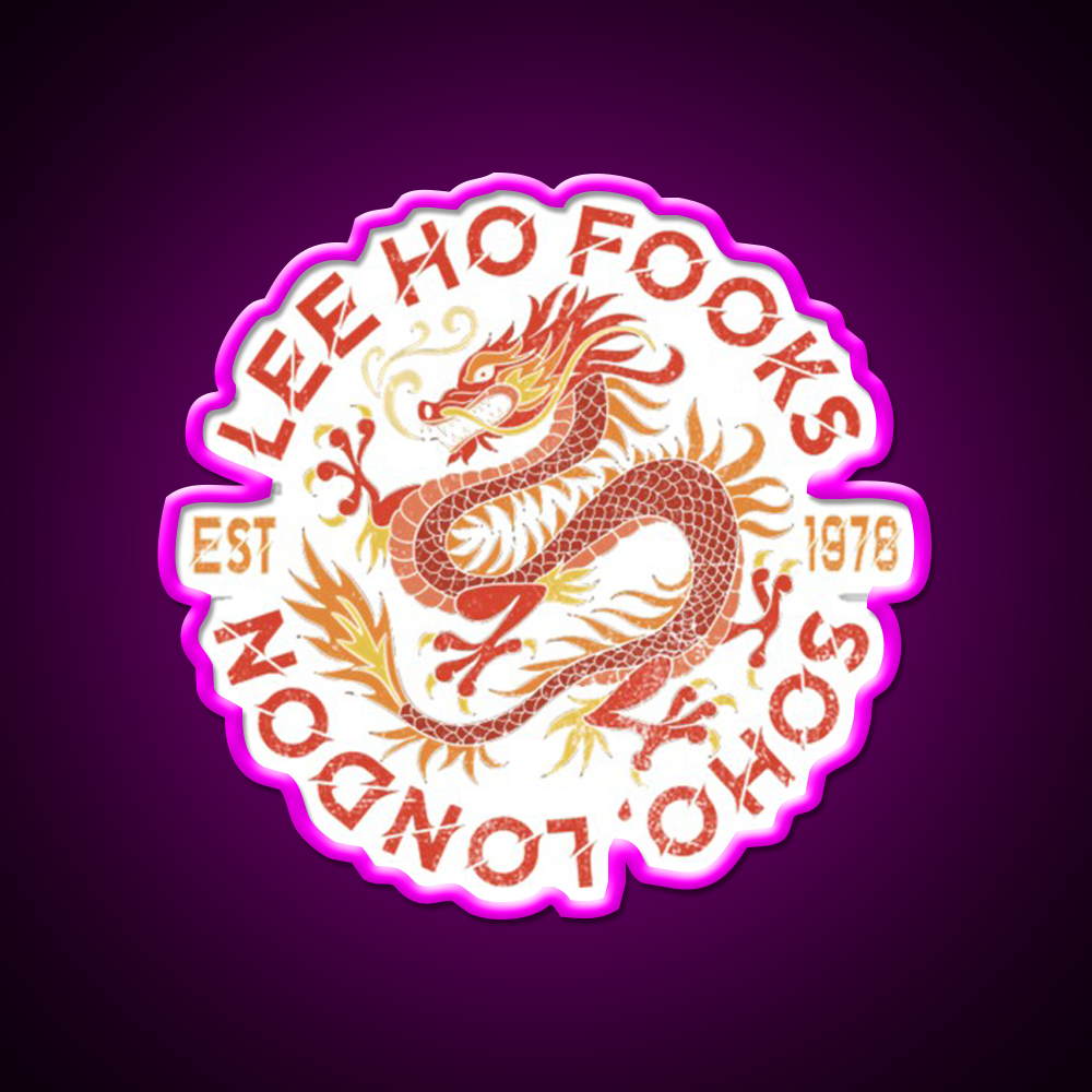 90S China Restaurent Asian Cultural Led Neon Sign Rgb Color - Neon sign mounted on wall in room