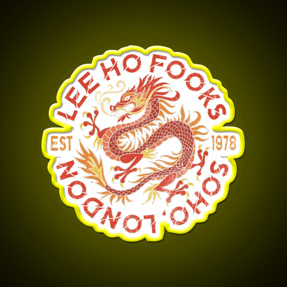 90S China Restaurent Asian Cultural Led Neon Sign Rgb Color - Custom LED neon sign front view
