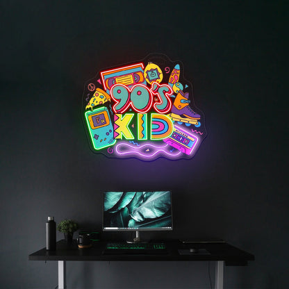 90s Kid Neon Signs For Led Signs For Business Artwork - Shineneon