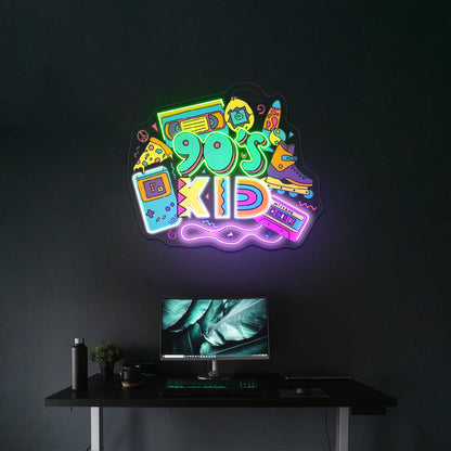 90s Kid Neon Signs For Led Signs For Business Artwork - Shineneon