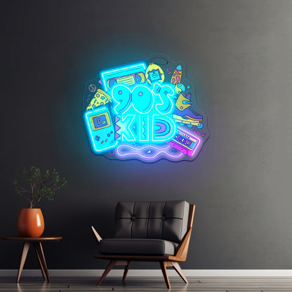 90s Kid Neon Signs For Led Signs For Business Artwork