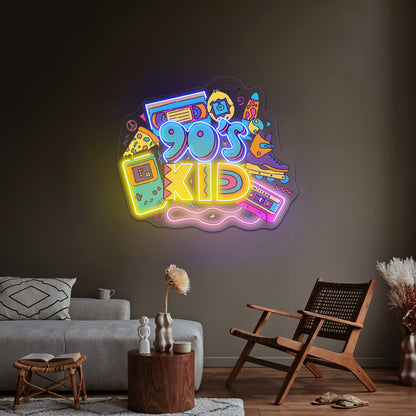 90s Kid Neon Signs For Led Signs For Business Artwork