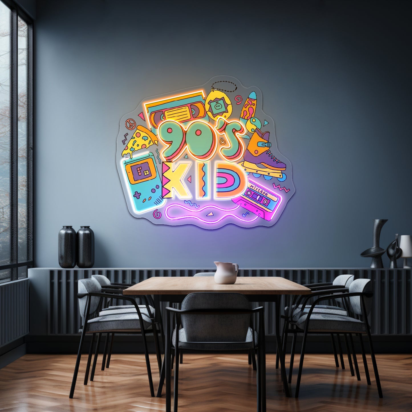 90s Kid Neon Signs For Led Signs For Business Artwork