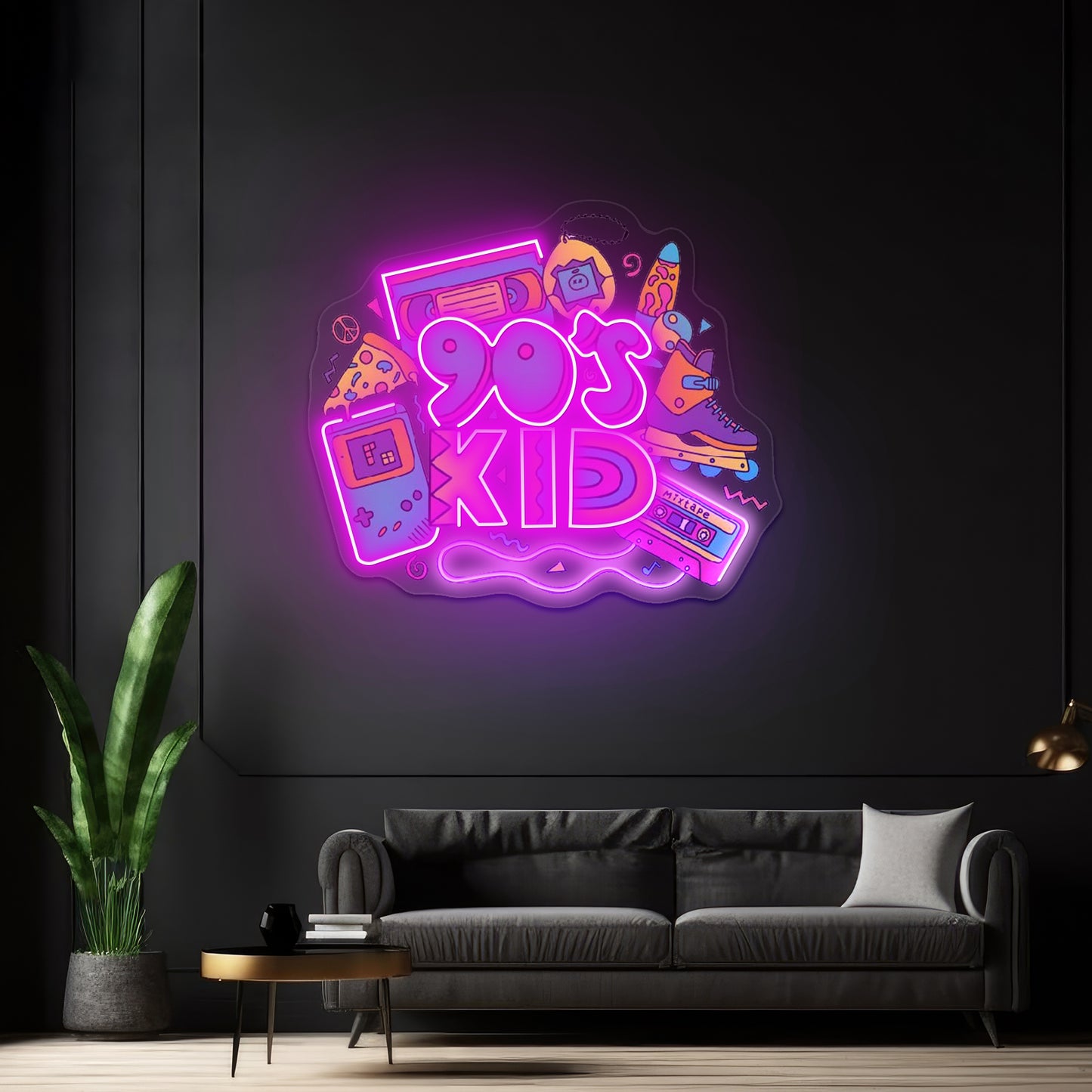 90s Kid Neon Signs For Led Signs For Business Artwork