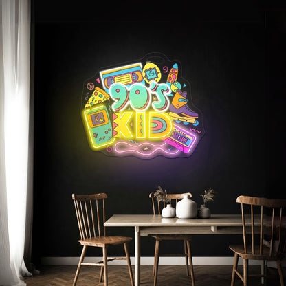 90s Kid Neon Signs For Led Signs For Business Artwork