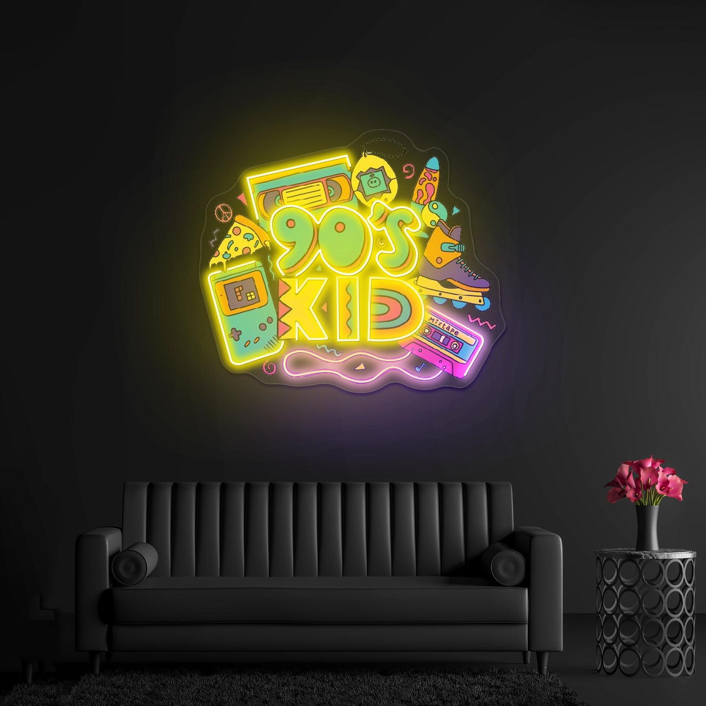 90s Kid Neon Signs For Led Signs For Business Artwork