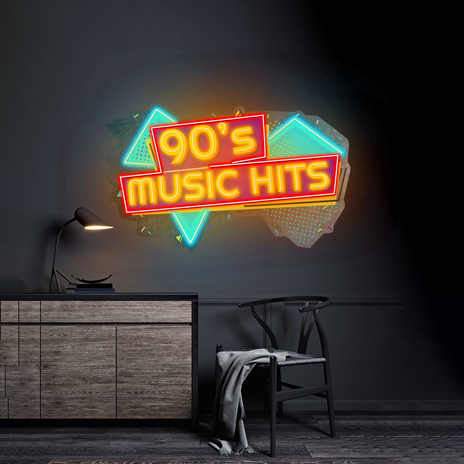 90s Music Hits Custom Led Signs Artwork For Sale - Shineneon