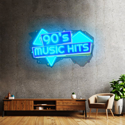 90s Music Hits Custom Led Signs Artwork For Sale - Shineneon