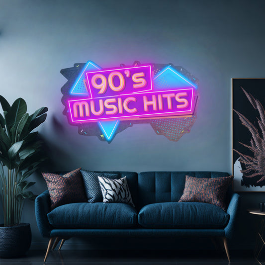 90s Music Hits Custom Led Signs Artwork For Sale