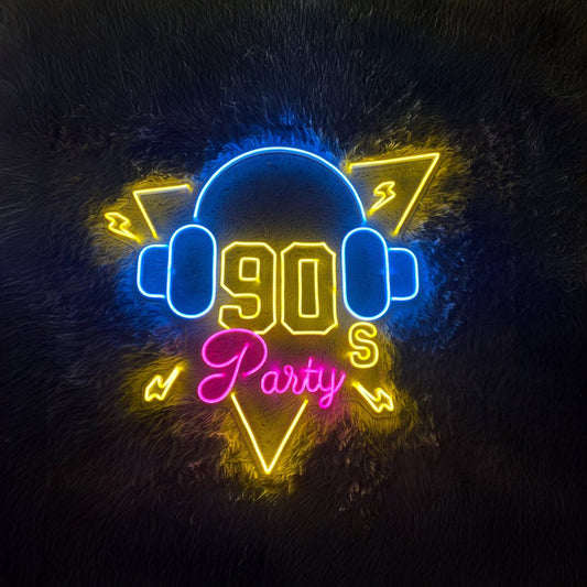 90S Party Led Sign