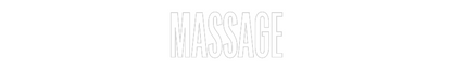 Custom Neon: massage | Shineneon