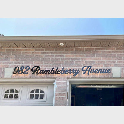 982 Rambleberry Avenue 3D Backlit Channel Letters Led Light Sign - Shineneon
