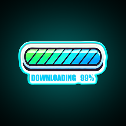 99 Persent Downloading Man Cave Bar Led Neon Sign Rgb Color