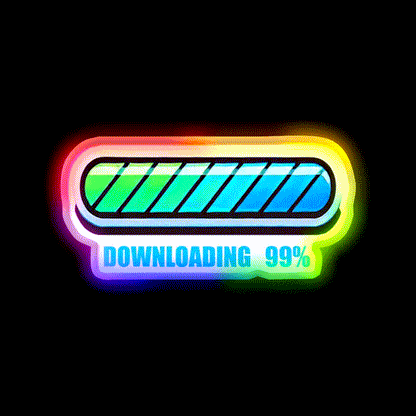 99 Persent Downloading Man Cave Bar Led Neon Sign Rgb Color