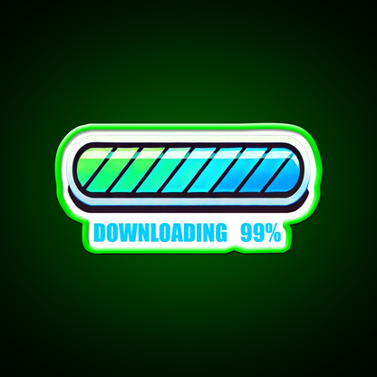 99 Persent Downloading Man Cave Bar Led Neon Sign Rgb Color