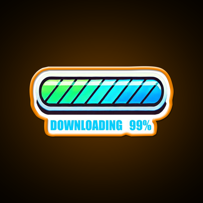 99 Persent Downloading Man Cave Bar Led Neon Sign Rgb Color