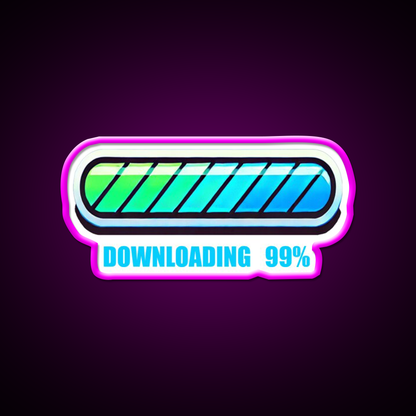 99 Persent Downloading Man Cave Bar Led Neon Sign Rgb Color