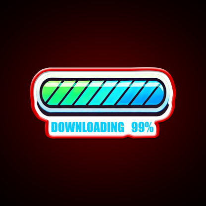 99 Persent Downloading Man Cave Bar Led Neon Sign Rgb Color