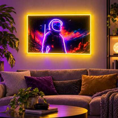 Astronaut Art Frame LED Neon Sign image 2