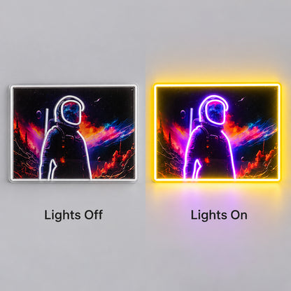 Astronaut Art Frame LED Neon Sign image 3