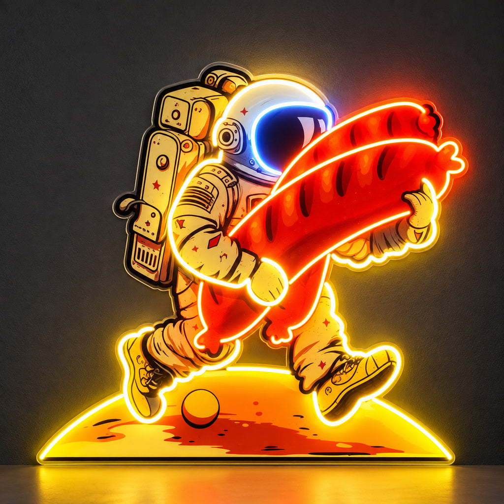 Astronaut Taco LED Neon Sign main product image