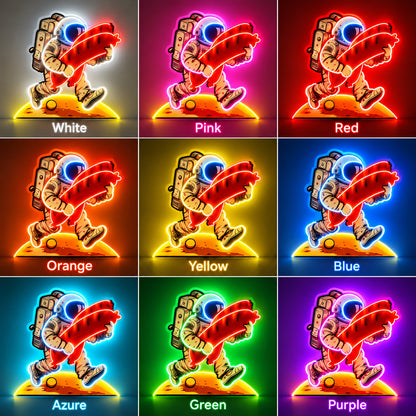 Astronaut Taco LED Neon Sign color grid