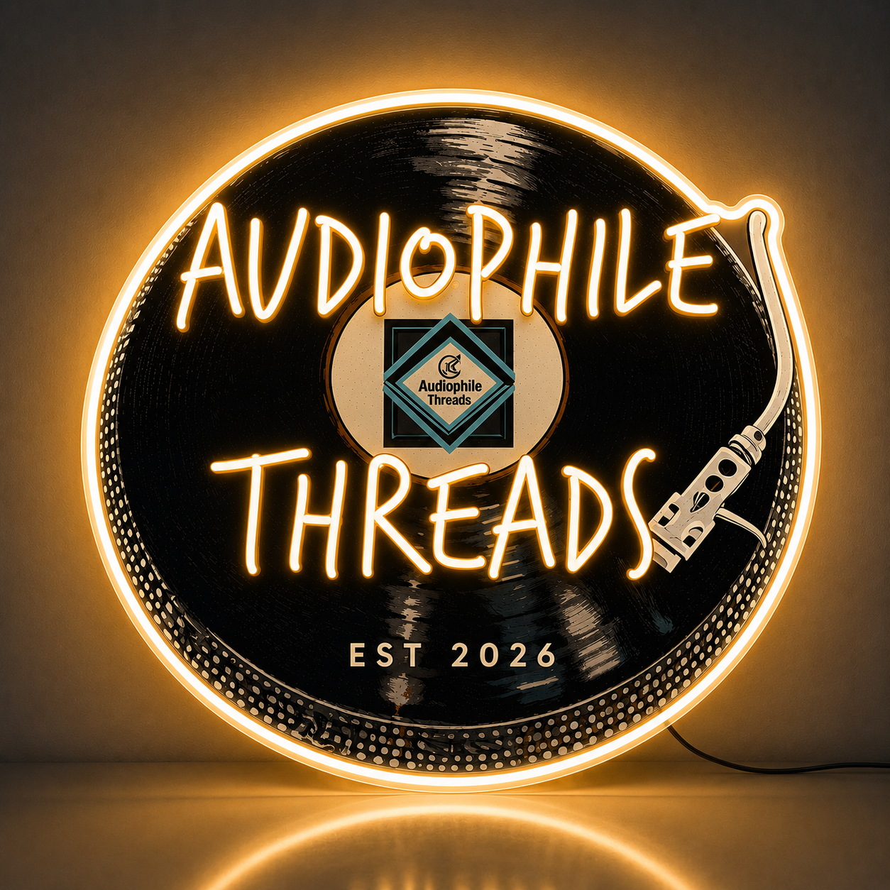 AUDIOPHILE THREADS Custom LED Neon Sign Warm White Color