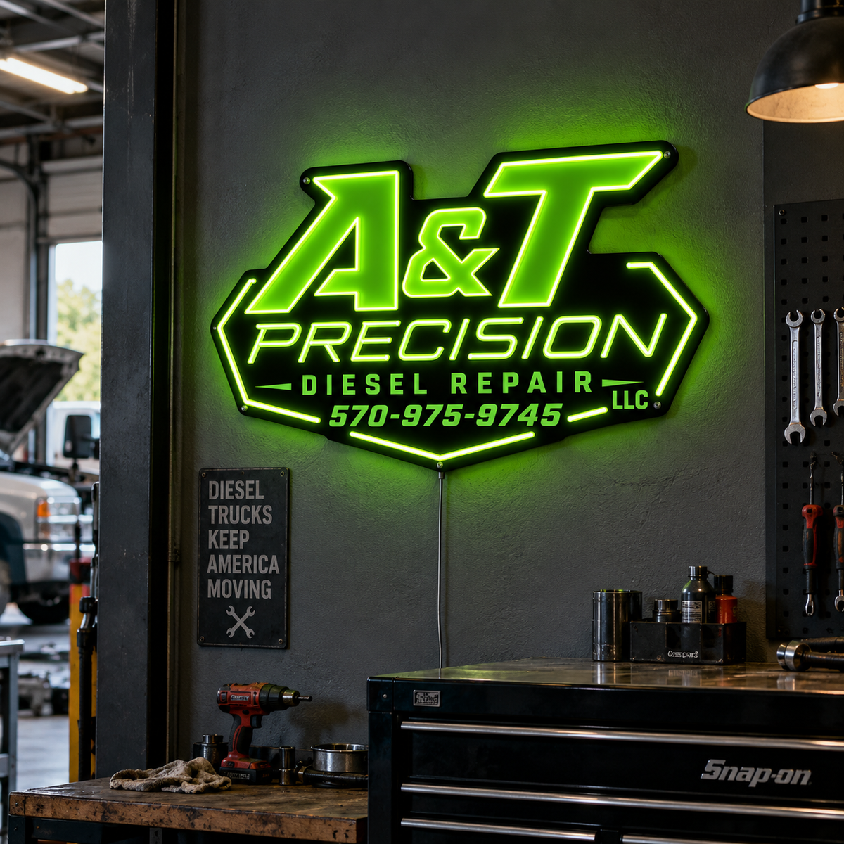 A&T PRECISION Custom LED Neon Sign