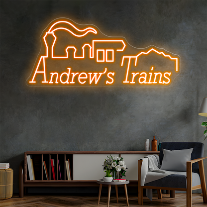 Andrew's Trains Custom Neon Sign