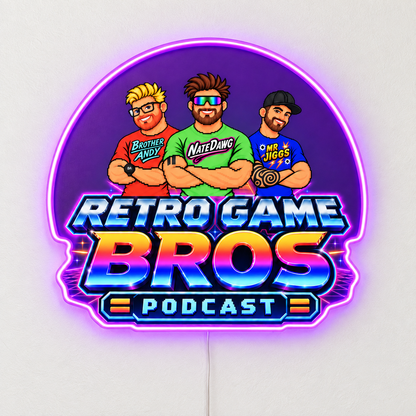 RETRO GAME BROS Custom LED Neon Sign RGB Mode