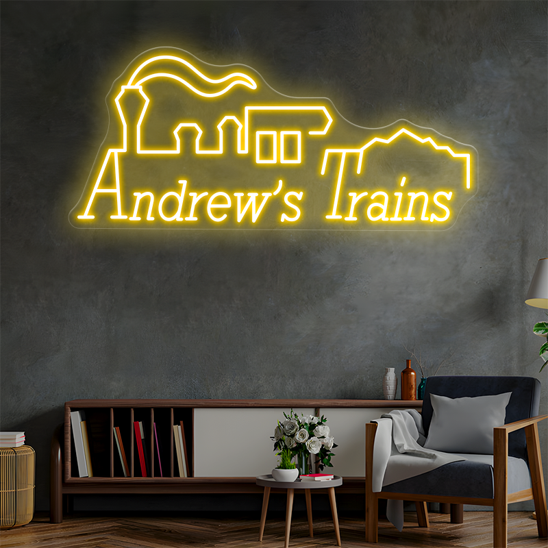 Andrew's Trains Custom Neon Sign