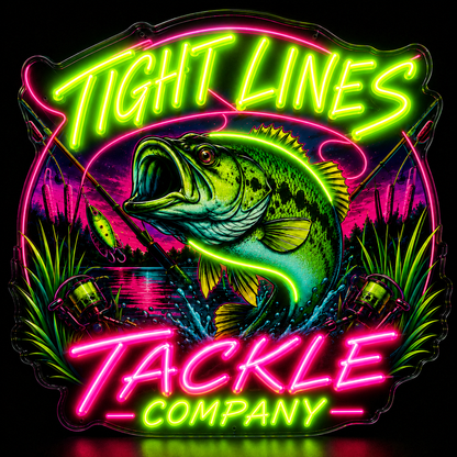 TIGHT LINES TACKLE Custom LED Neon Sign