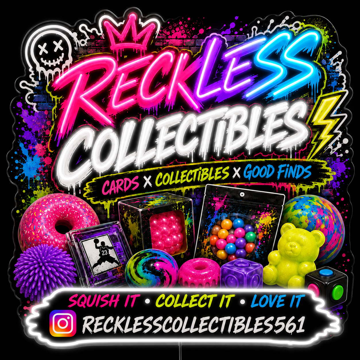 RECKLESS COLLECTIBLES Custom LED Neon Sign