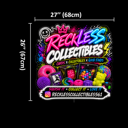 RECKLESS COLLECTIBLES Custom LED Neon Sign