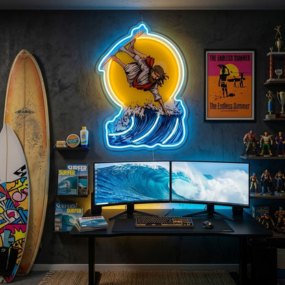 ShineNeon™ Eagle Catching Fish Neon Sign USB Power
