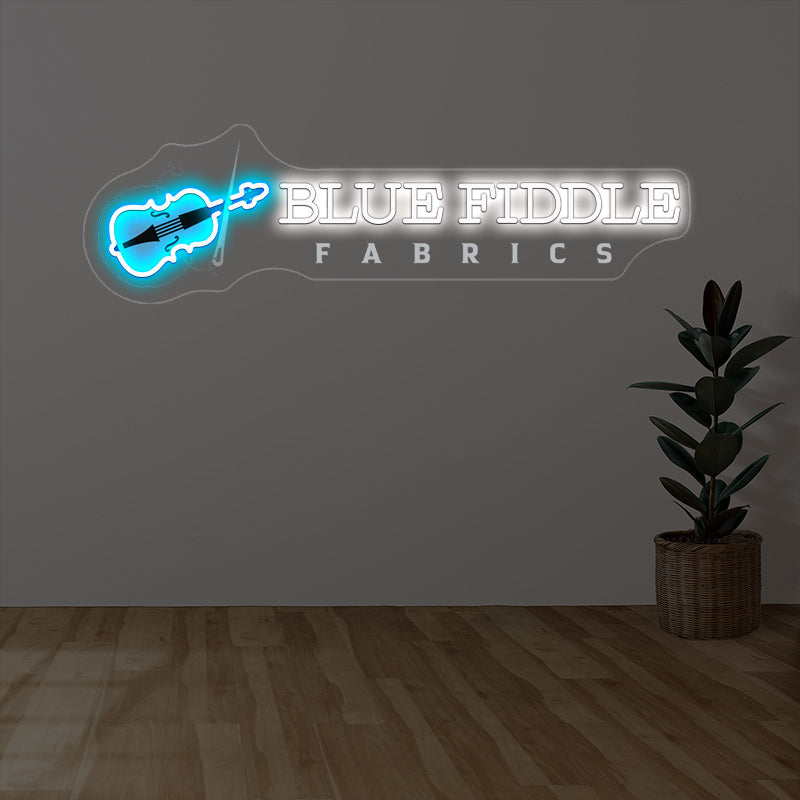 Blue Custom Neon Sign