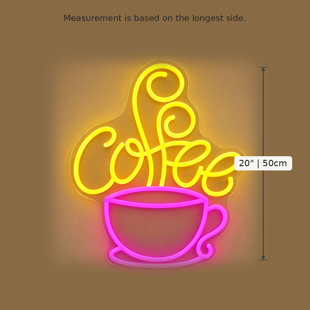 Coffee Cup Script LED Neon Sign image 5