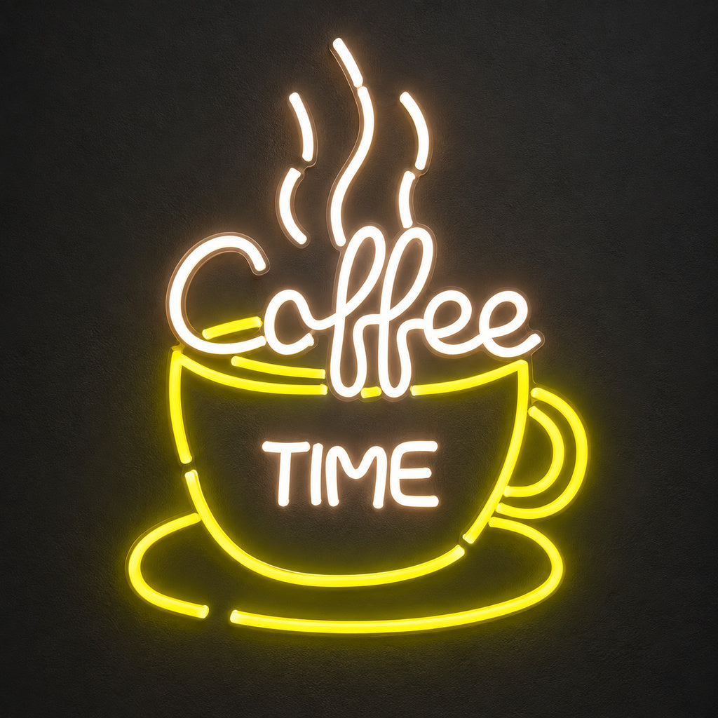 Coffee Time Cup LED Neon Sign image 1