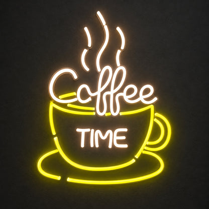 Coffee Time Cup LED Neon Sign image 1
