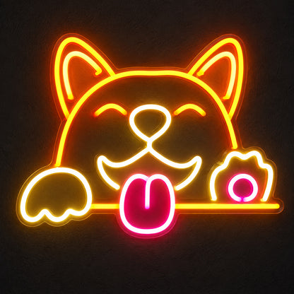 Corgi Dog LED Neon Sign image 1