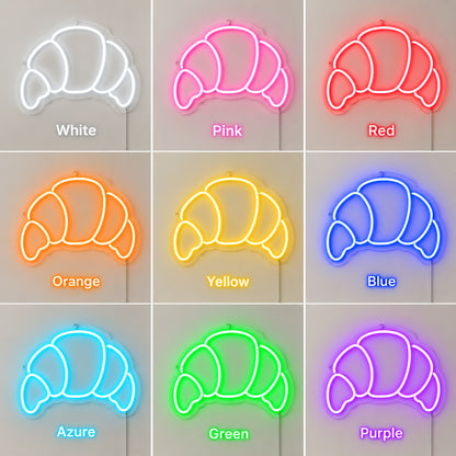 Croissant Outline LED Neon Sign image 4