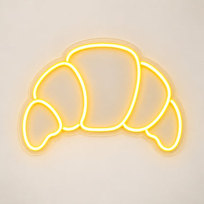 Croissant Outline LED Neon Sign image 6