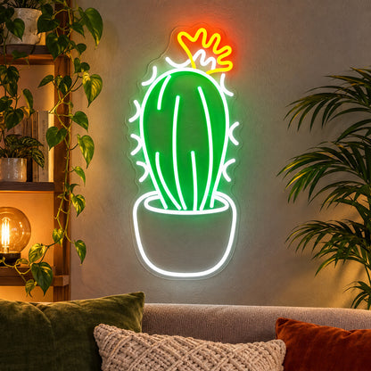 Crowned Cactus LED Neon Sign image 2