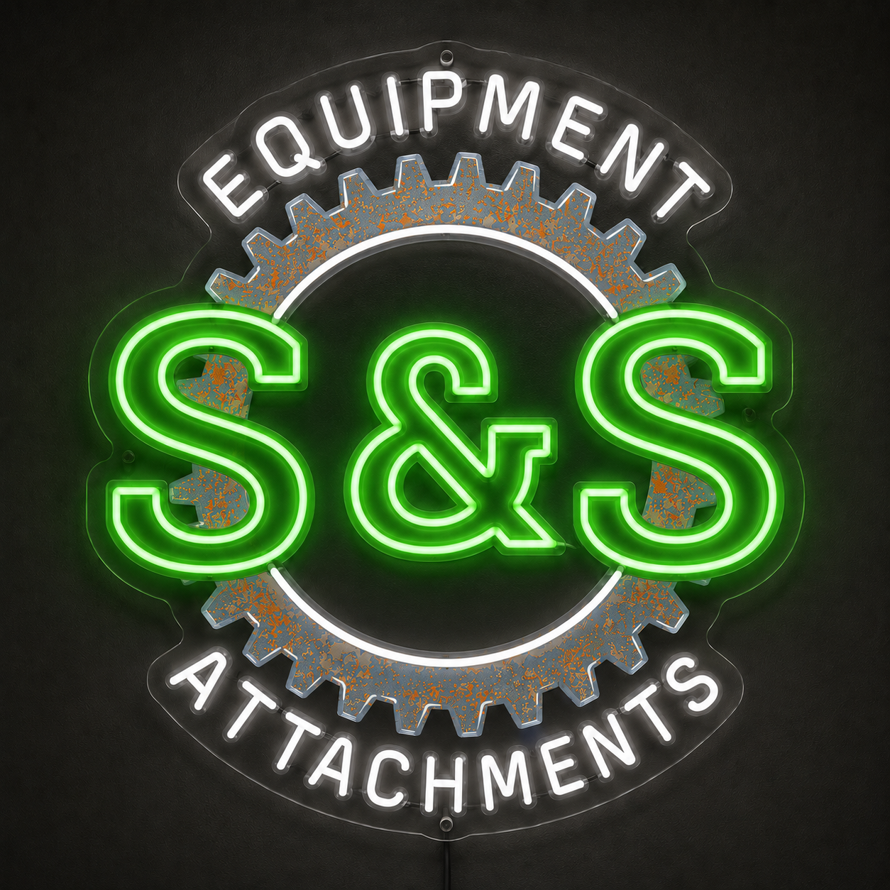 S&S EQUIPMENT ATTACHMENTS Custom LED Neon Sign