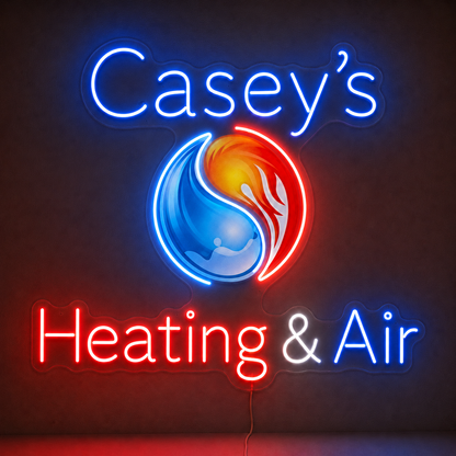 Casey's Heating & Air LLC Custom LED Neon Sign