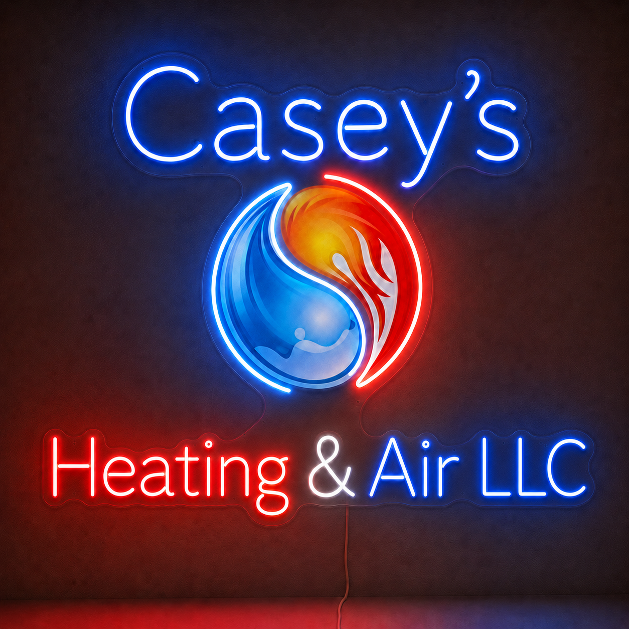 Casey's Heating & Air LLC Custom LED Neon Sign