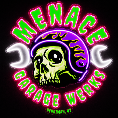 Menace Garage Werks Custom LED Neon Sign
