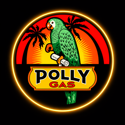 ShineNeon™ Sunset Parrot Glow | Retro Coastal Gas Station Neon Sign