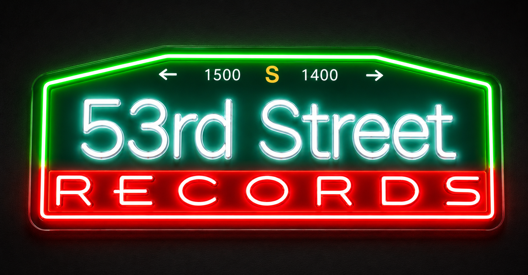 53rd Street RECORDS Custom LED Neon Sign